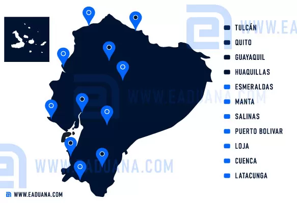 direcciones distritales aduana ecuador