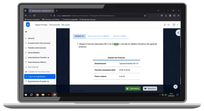 curso para importar exportar aduana méxico